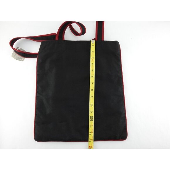 World Mark Sugar Skull Tote Bag Black Embroidered Day of Dead Boho Festival Fabr - Picture 6 of 8